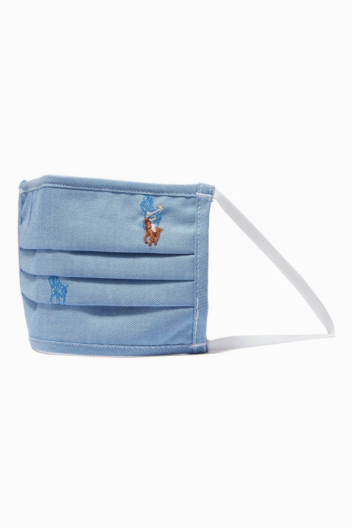 

Cloth Face Mask in Cotton, Blue
