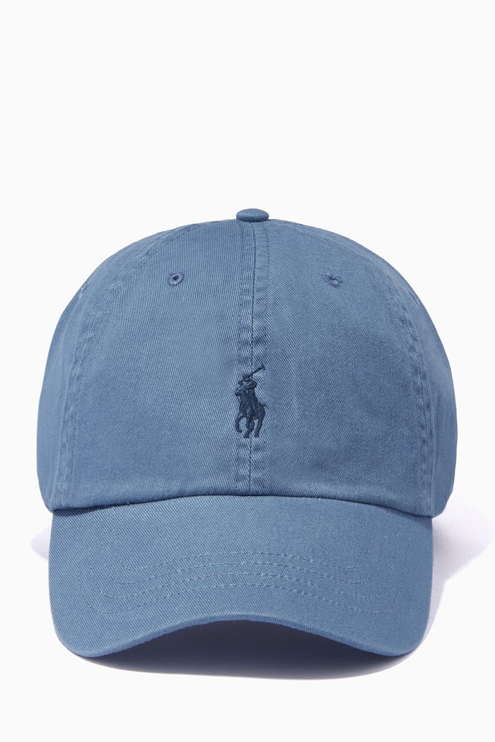 

Baseball Cap in Sustainable Cotton Chino, Blue