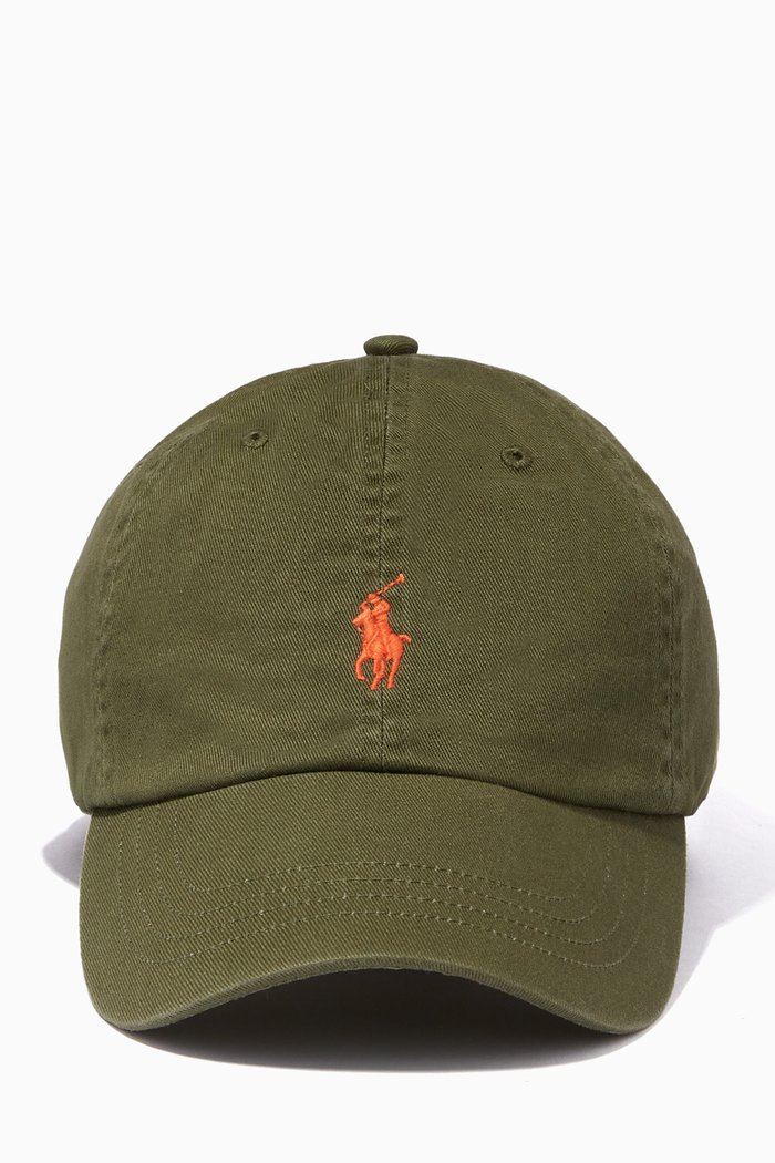 

Camo Ball Cap in Cotton Chino, Green