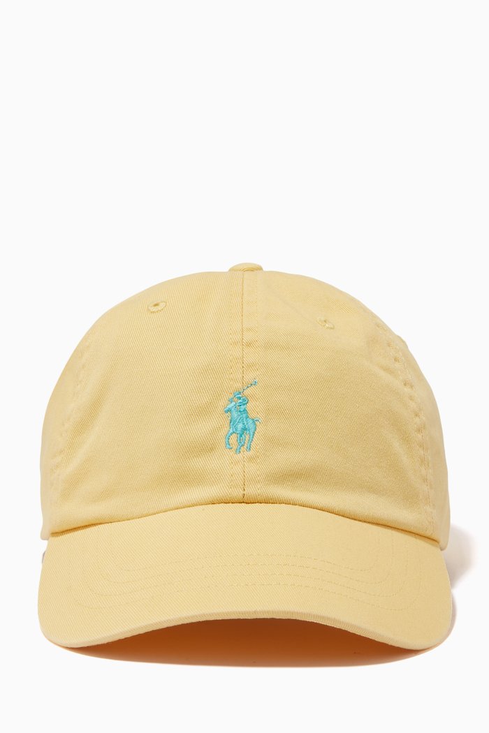 

Baseball Cap in Cotton Chino, Yellow