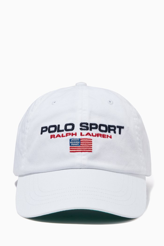 

Polo Sport Ball Cap in Cotton Chino, White