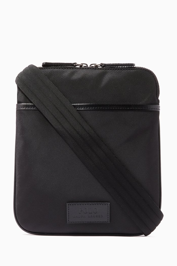 

Crossbody Bag in Canvas, Black