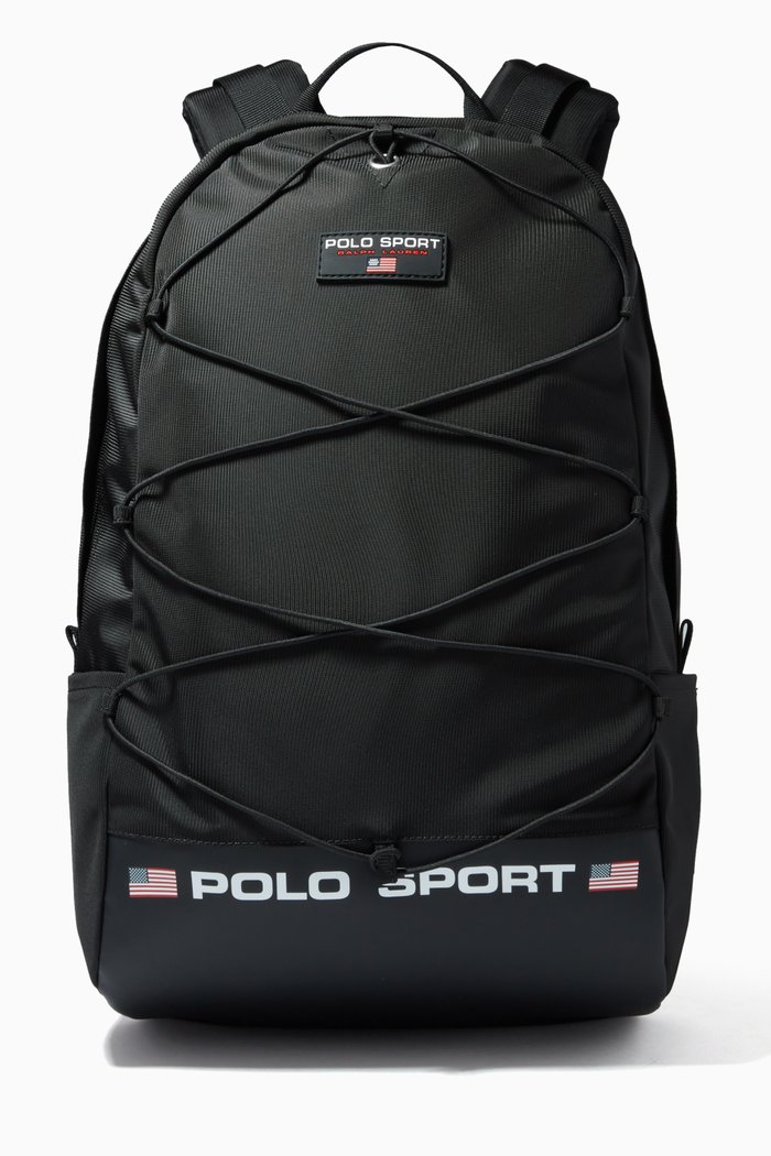 Polo Sport Backpack in Nylon, Black