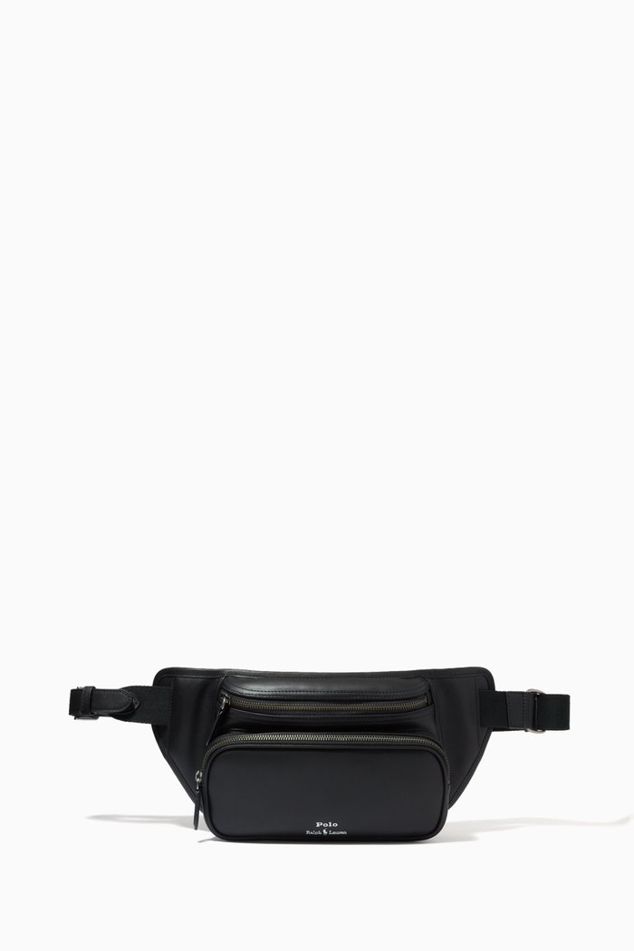 

Medium Waist-pack in Leather, Black