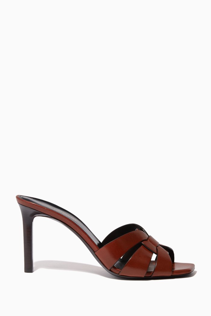 

Tribute 85 Mules in Smooth Leather, Brown