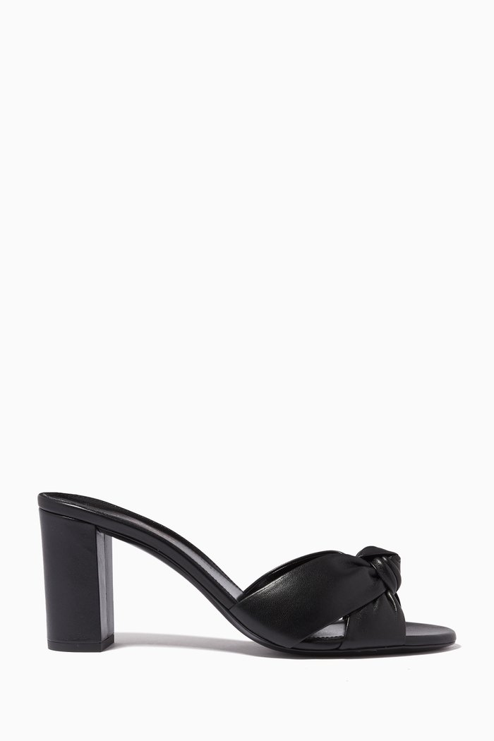 

Bianca 75 Mules in Smooth Leather, Black