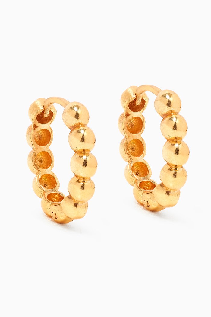 

Pebble Earrings in 24k Gold Plated Sterling Silver