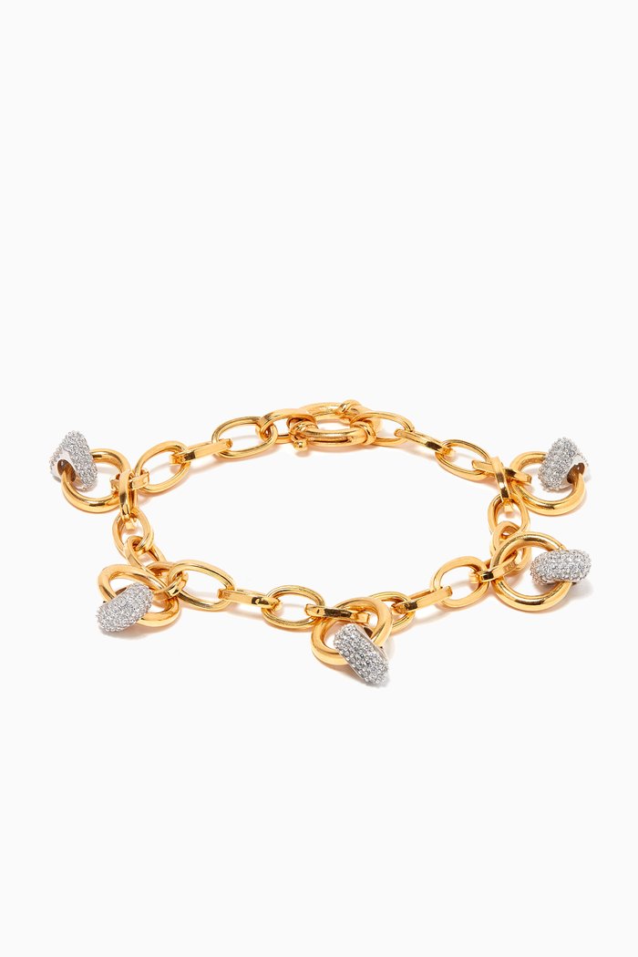 

Charm Bracelet in 24k Gold Plated Sterling Silver