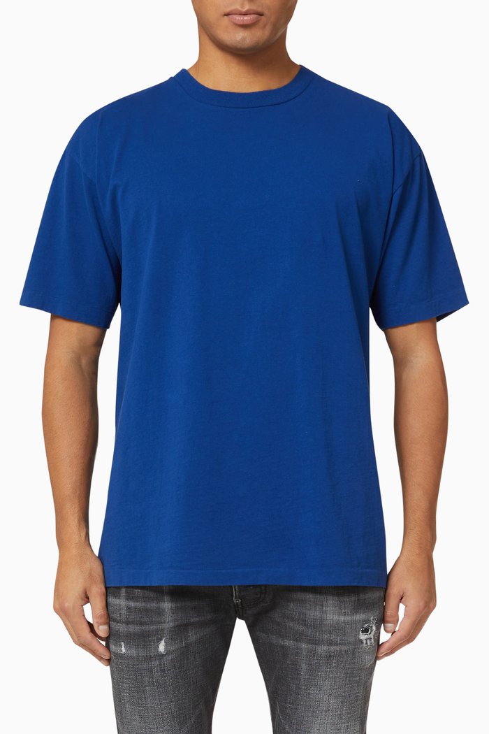

University Oversized Recycled Cotton T-Shirt, Blue