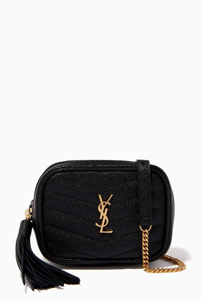 

Baby Lou Belt Bag in Quilted Grain de Poudre Embossed Leather, Black