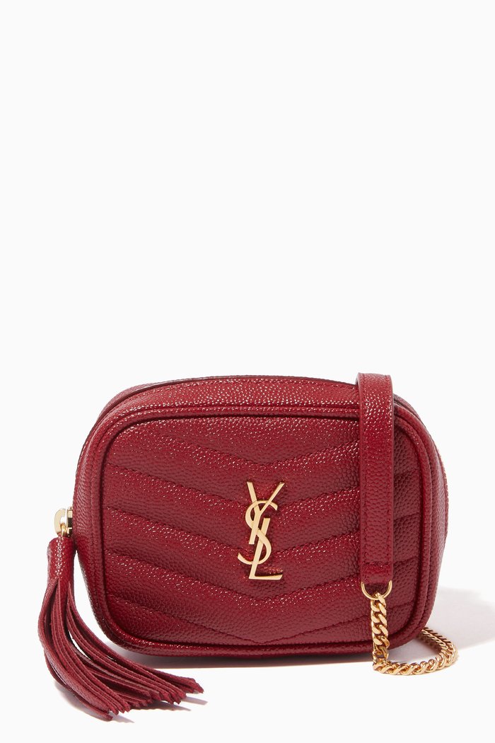 

Baby Lou Belt Bag in Quilted Grain de Poudre Embossed Leather, Red