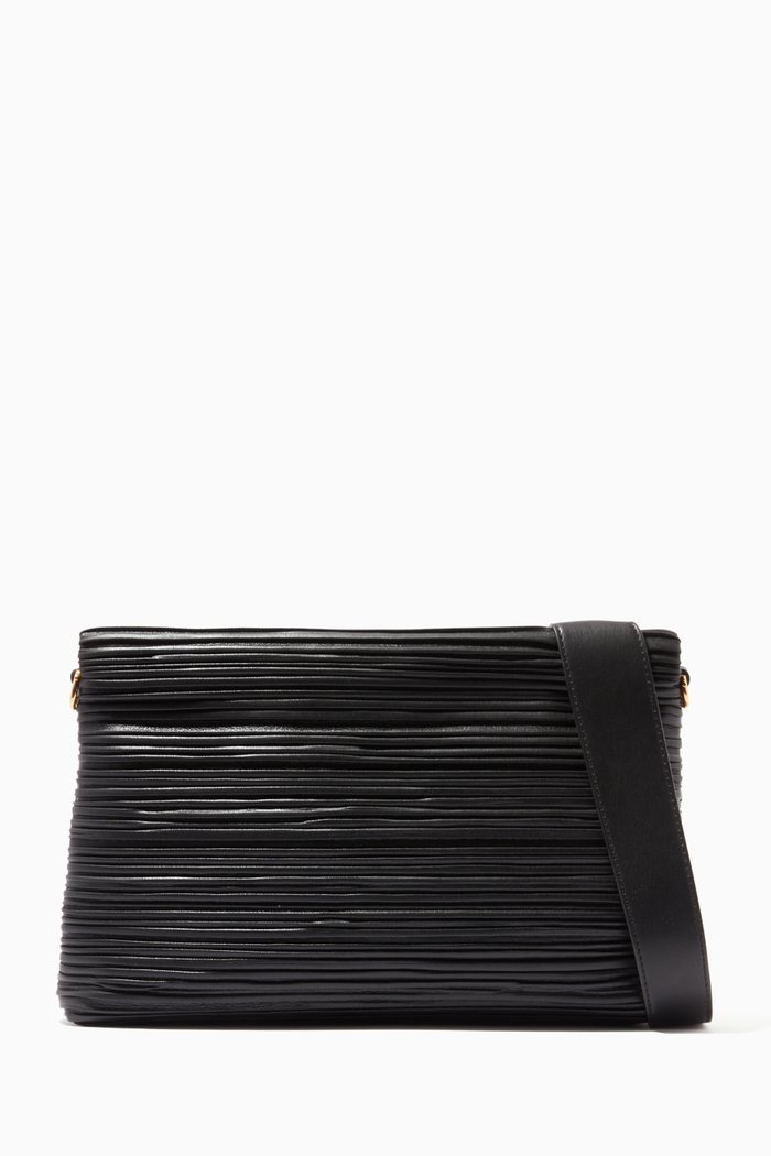 

Adria Shoulder Bag in Vegan Leather, Black