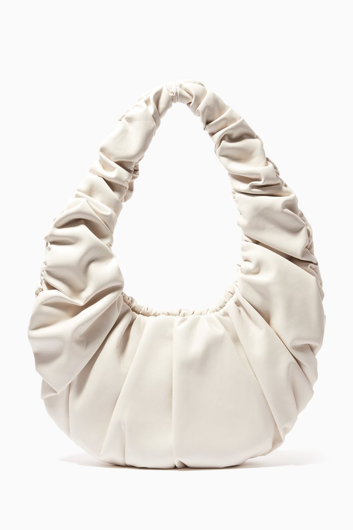 

Anja Baguette Bag in Vegan Leather, White