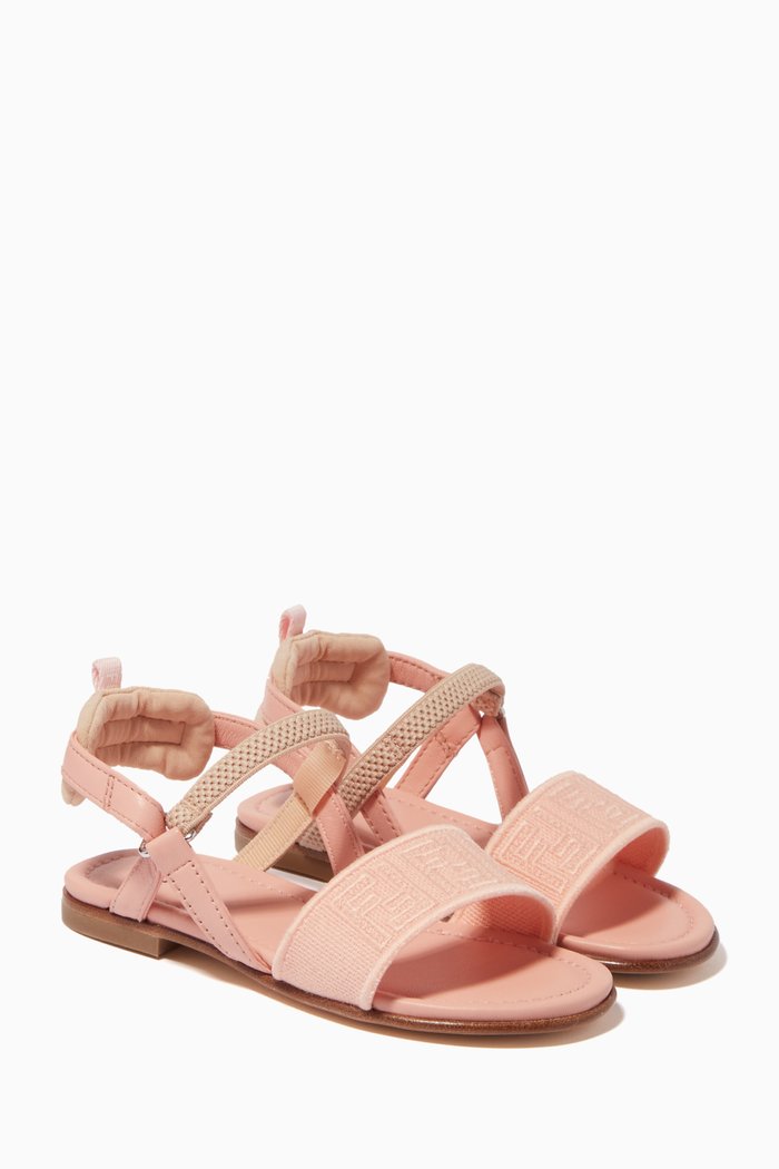 

Monogram Sandals in Textile, Pink