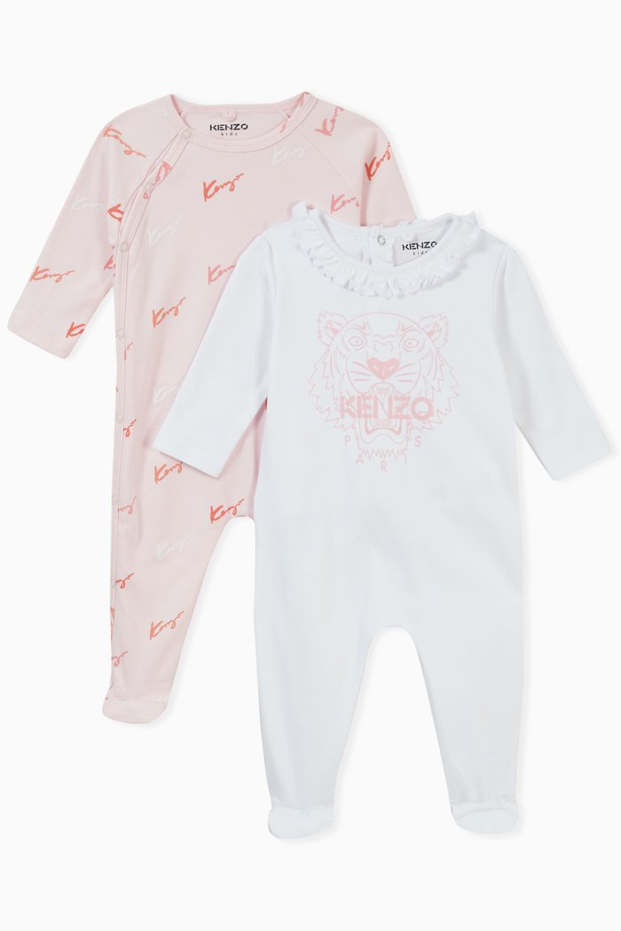 

Signature Tiger Jumpsuit Pyjama Gift Set, Set of 2, Pink