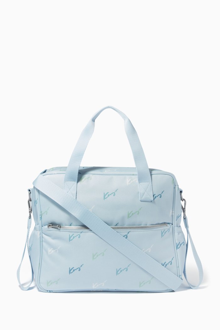 

Kenzo Signature Diaper Bag in Nylon, Blue