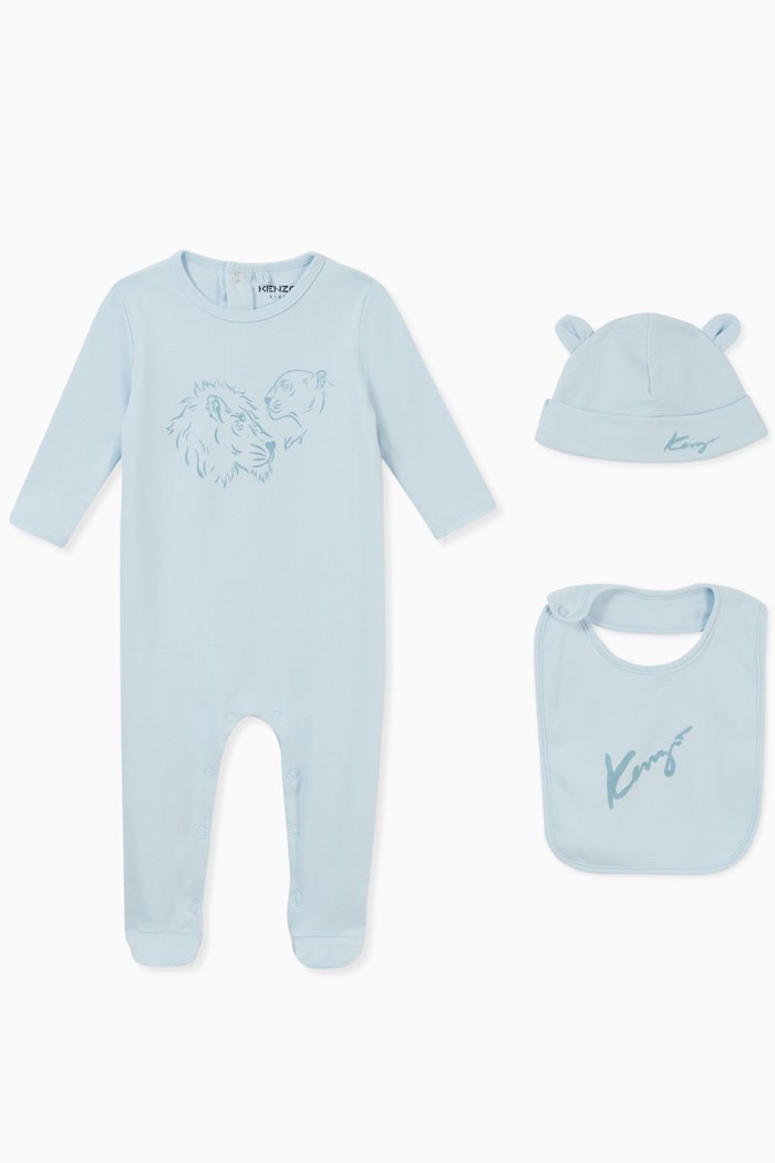 

Kenzo Lion Friends Pyjama Set, Blue