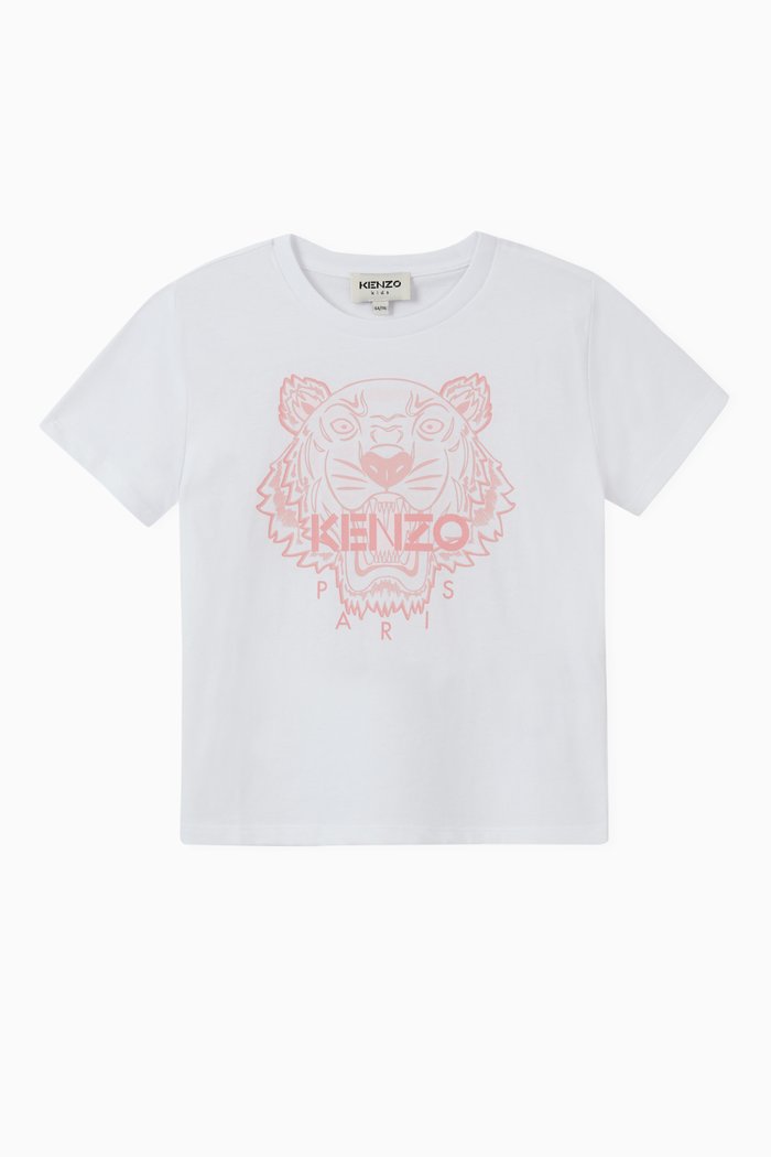 

Kenzo Tiger Graphic T-shirt in Cotton, White