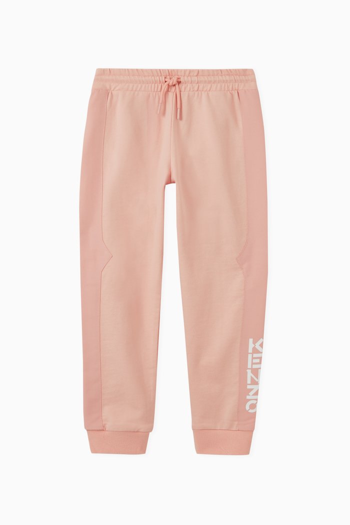 Kenzo Logo Sweatpants in Cotton, Pink