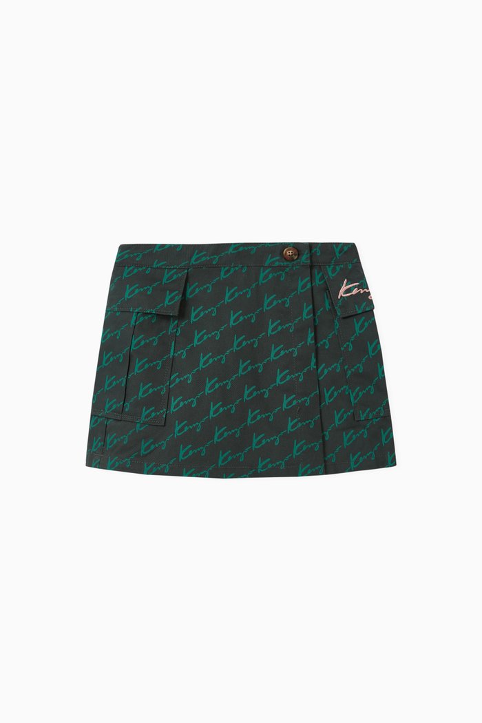 

Kenzo Signature Skorts in Cotton, Green