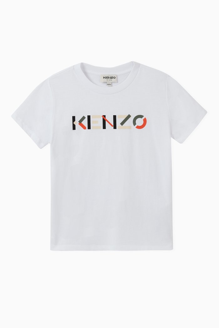 

Kenzo Multicolour Logo T-shirt in Cotton, White
