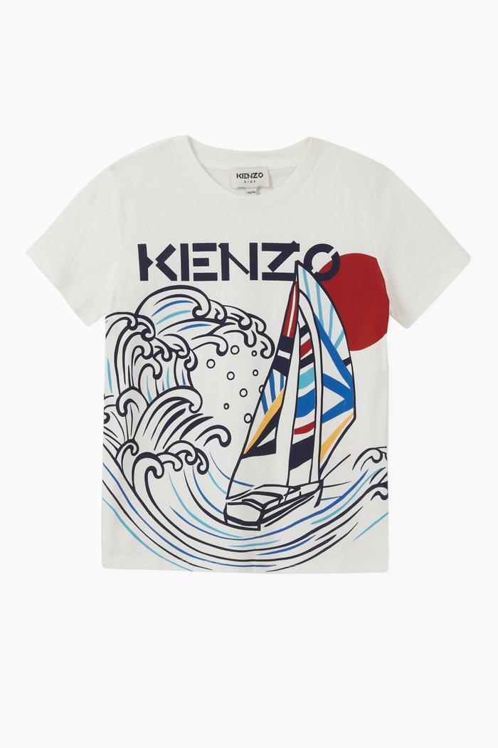 

Kenzo Sailboat T-shirt in Cotton, White
