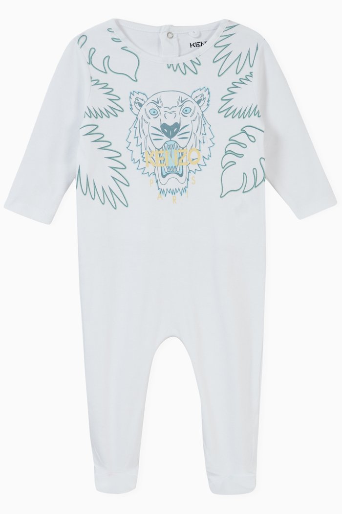 

Kenzo Tiger Jumpsuit Pyjama in Cotton, White