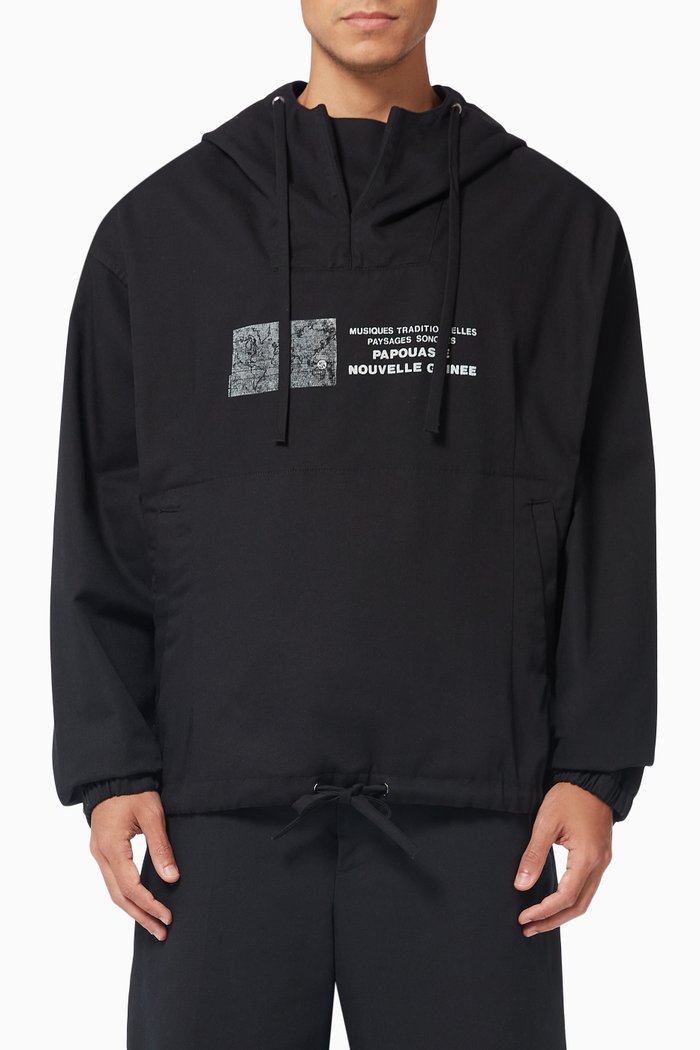 Logo Anorak Jacket, Black
