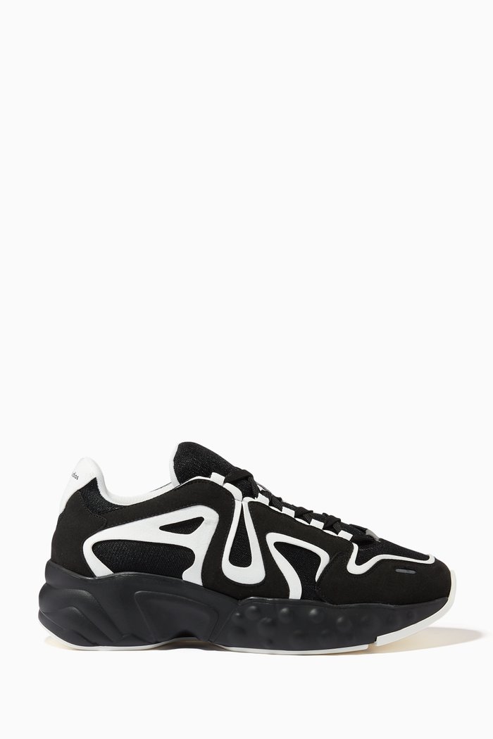 

Rockaway Logo Sneakers in Nylon, Black