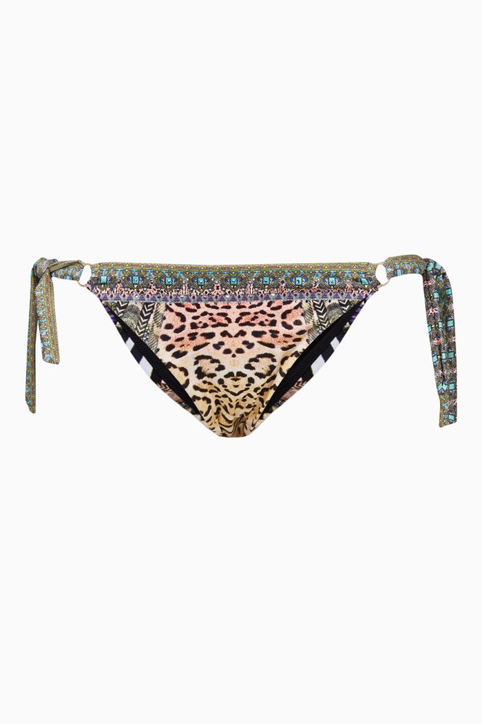 

Printed Ring Bikini Bottom, Blue