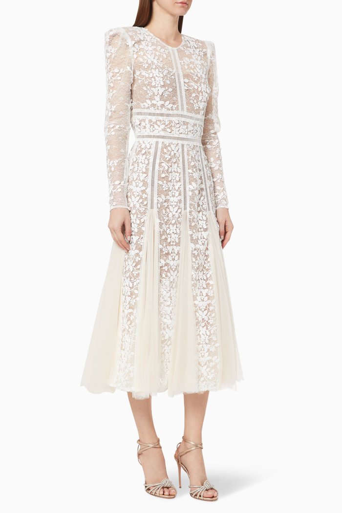 

Megan Bridal Midi Dress, White