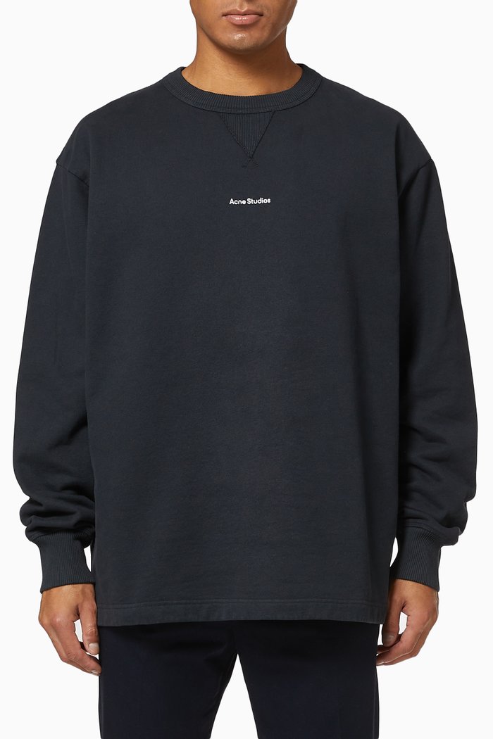 

Logo Cotton Sweatshirt, Black