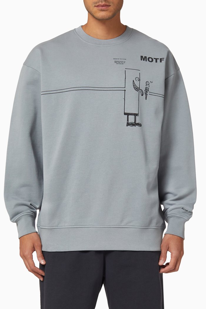 

Beni Bischof© Print Sweatshirt in Cotton, Grey