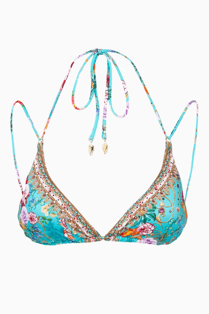 

A Sonnet For Satine Triangle Bikini Top, Blue