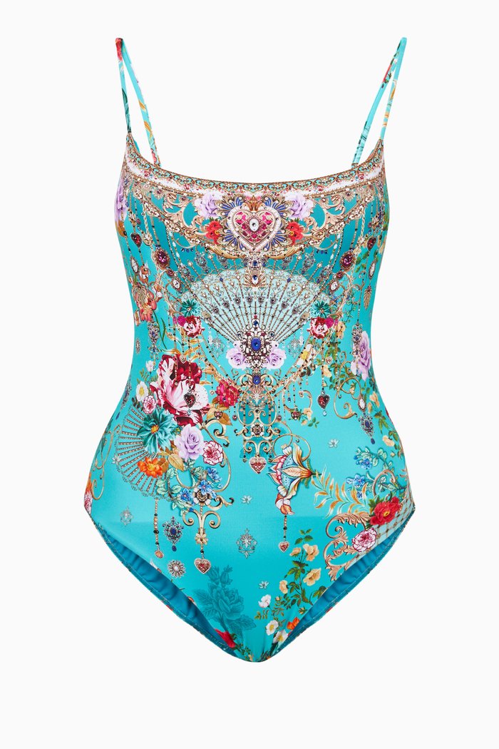 

A Sonnet For Satine One-Piece Swimsuit, Blue