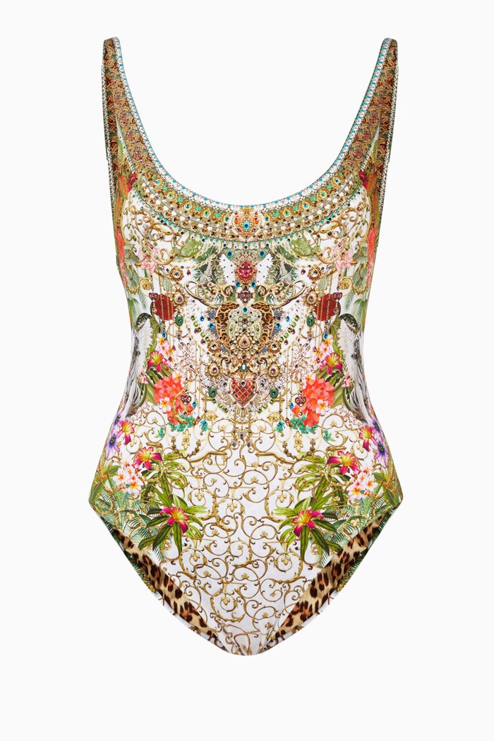 

Fair Verona Reversible One-Piece Swimsuit, Green