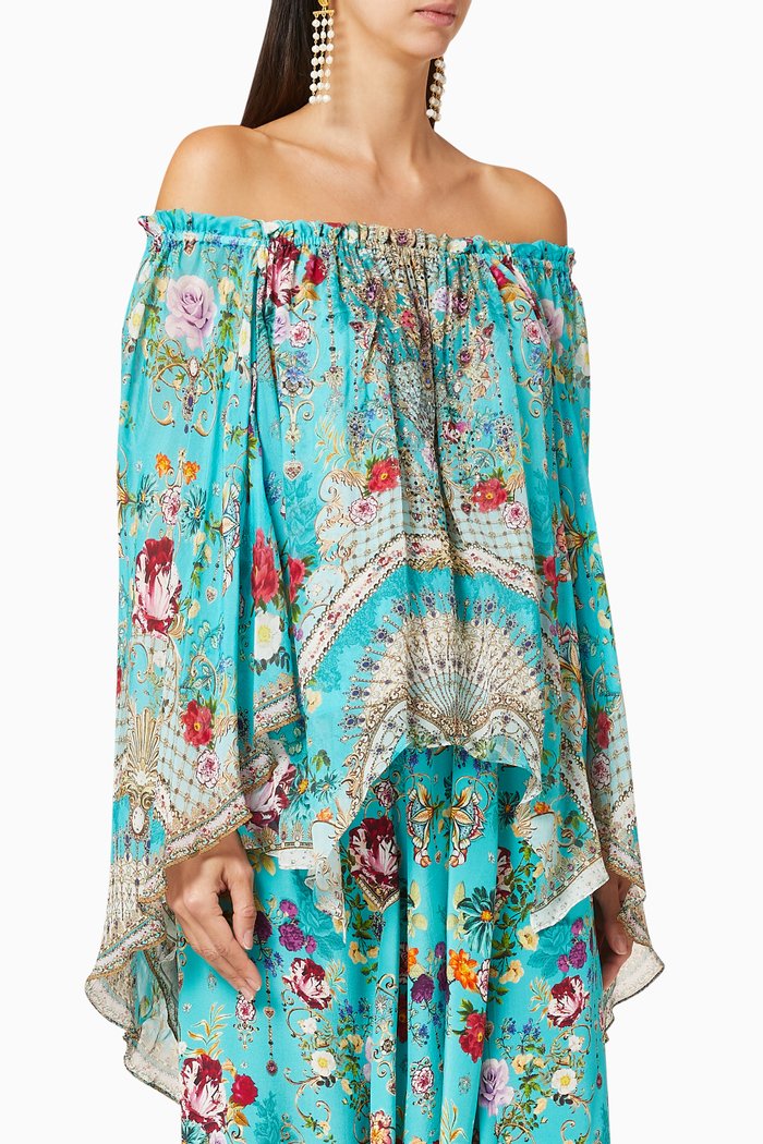 A Sonnet for Satine Handkerchief Blouse, Blue