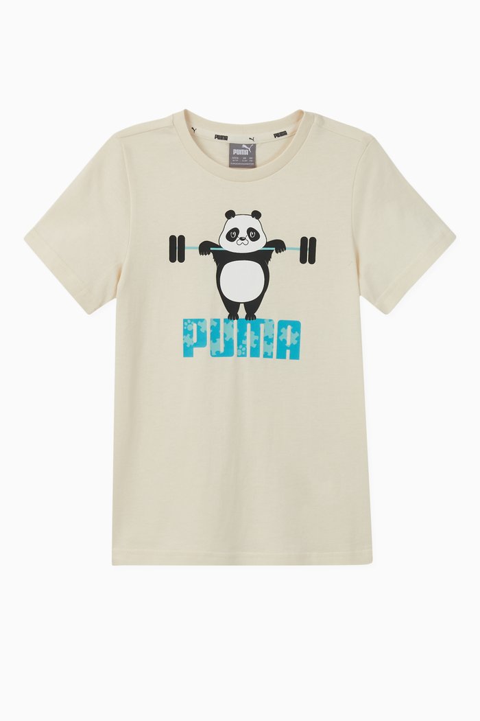 

Paw Panda Jersey T-shirt, Grey