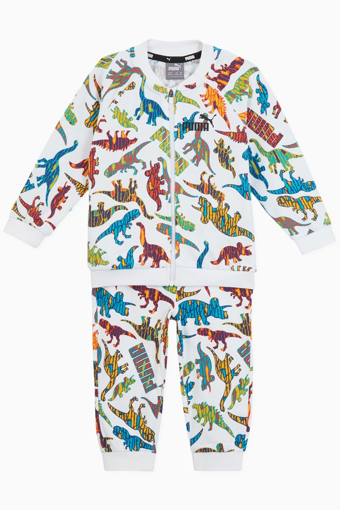 

Minicats Dinosaur Tracksuit, Set of 2, White