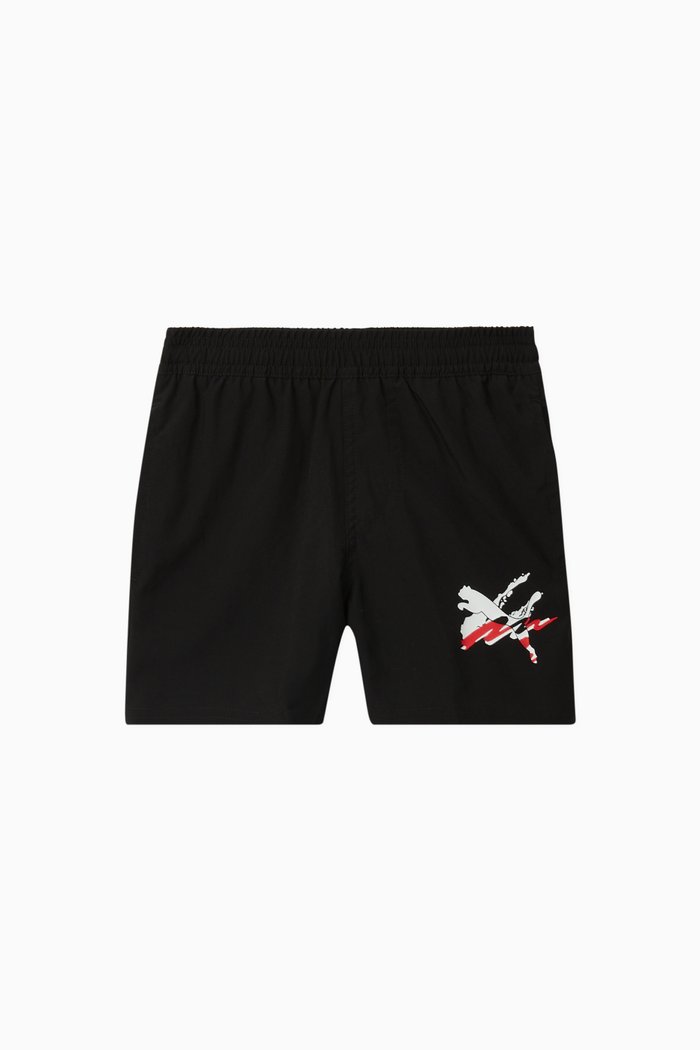 

Graphic Logo Shorts, Black