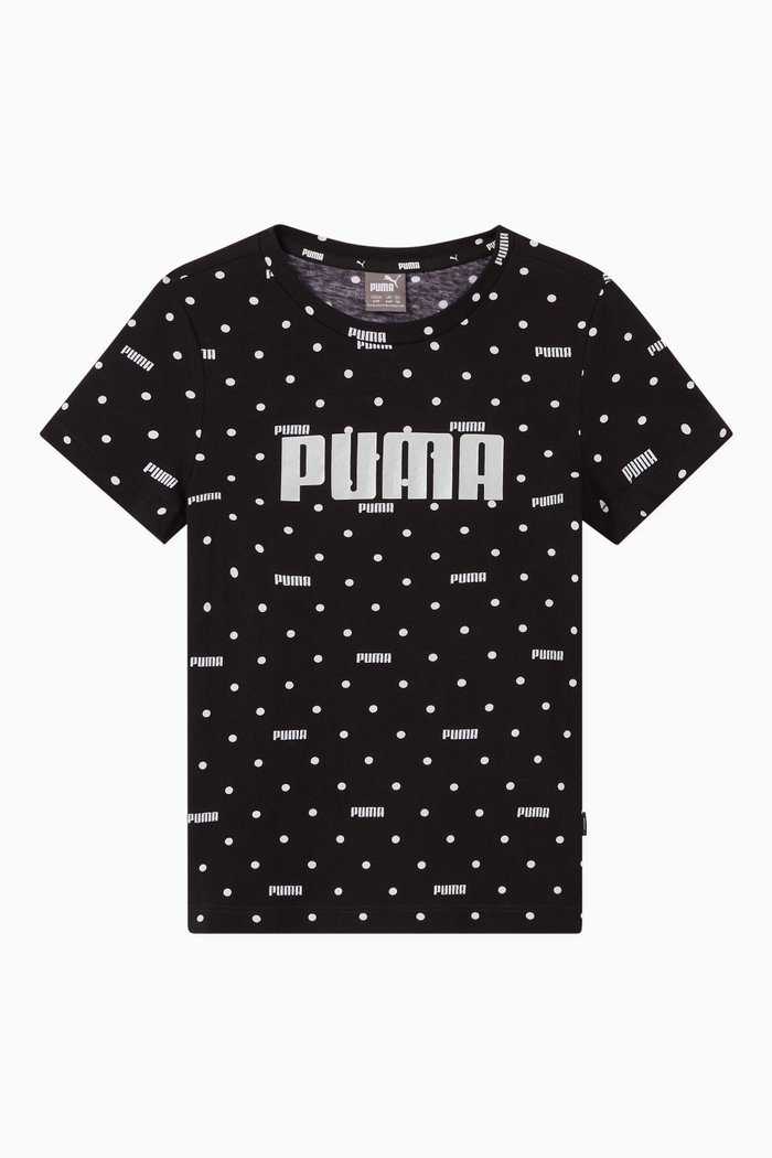 

Graphic Logo Cotton T-shirt, Black