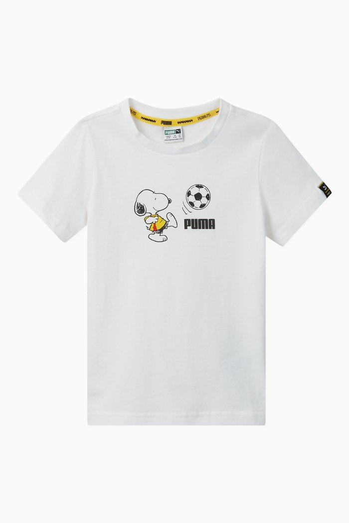 

x Peanuts Football Cotton T-shirt, White
