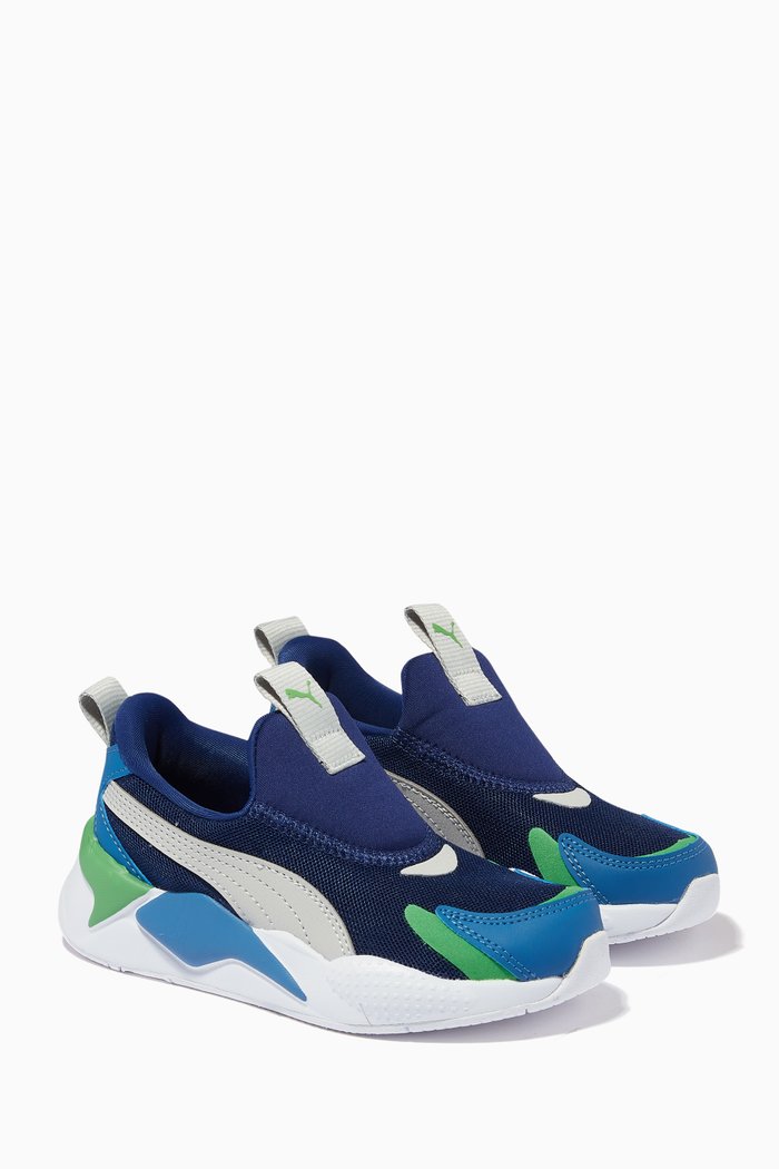 

RS-X3 Slip-on Sneakers in Mesh, Blue
