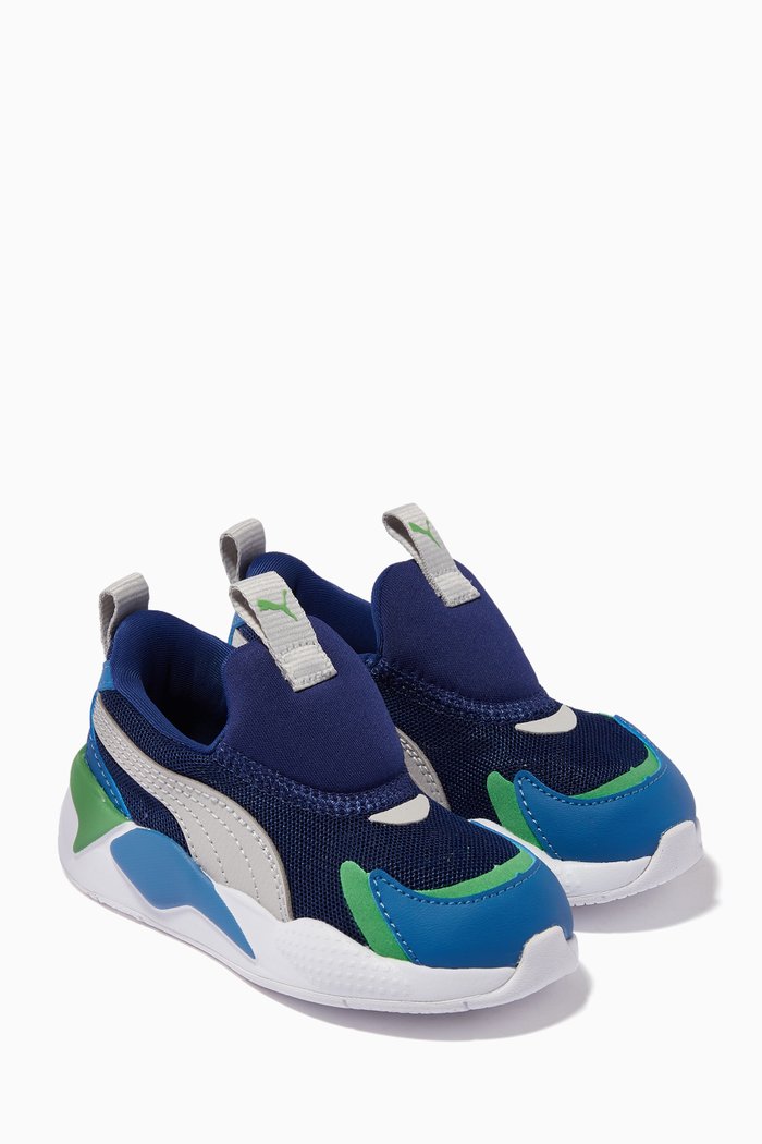

RS-X3 Slip-on Sneakers in Mesh, Blue