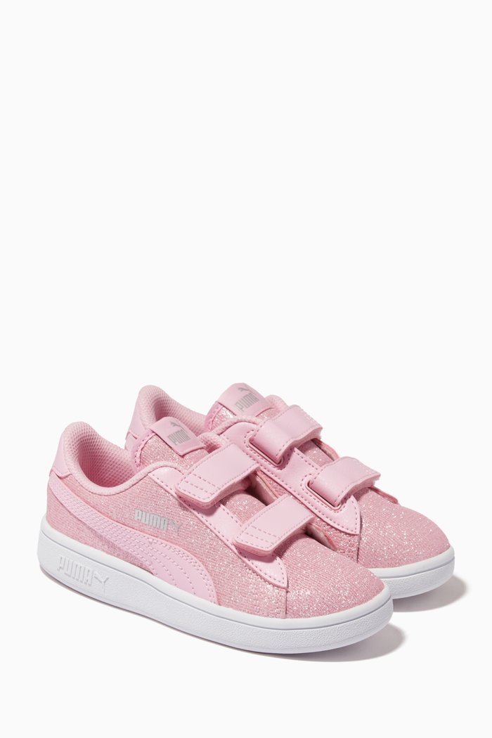 

Smash V2 Sneakers in Glitter Textile, Pink