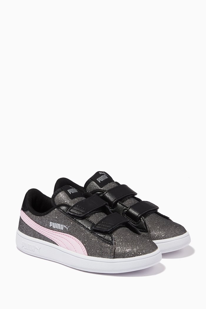 

Smash V2 Sneakers in Glitter Textile, Black