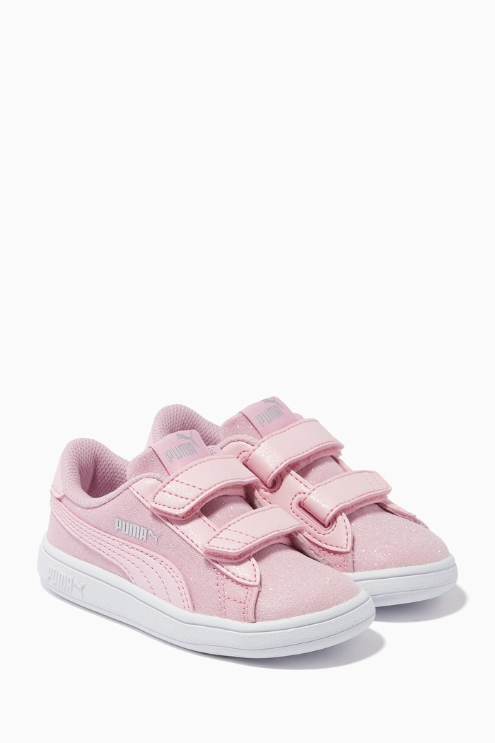 

Smash V2 Sneakers in Glitter Textile, Pink