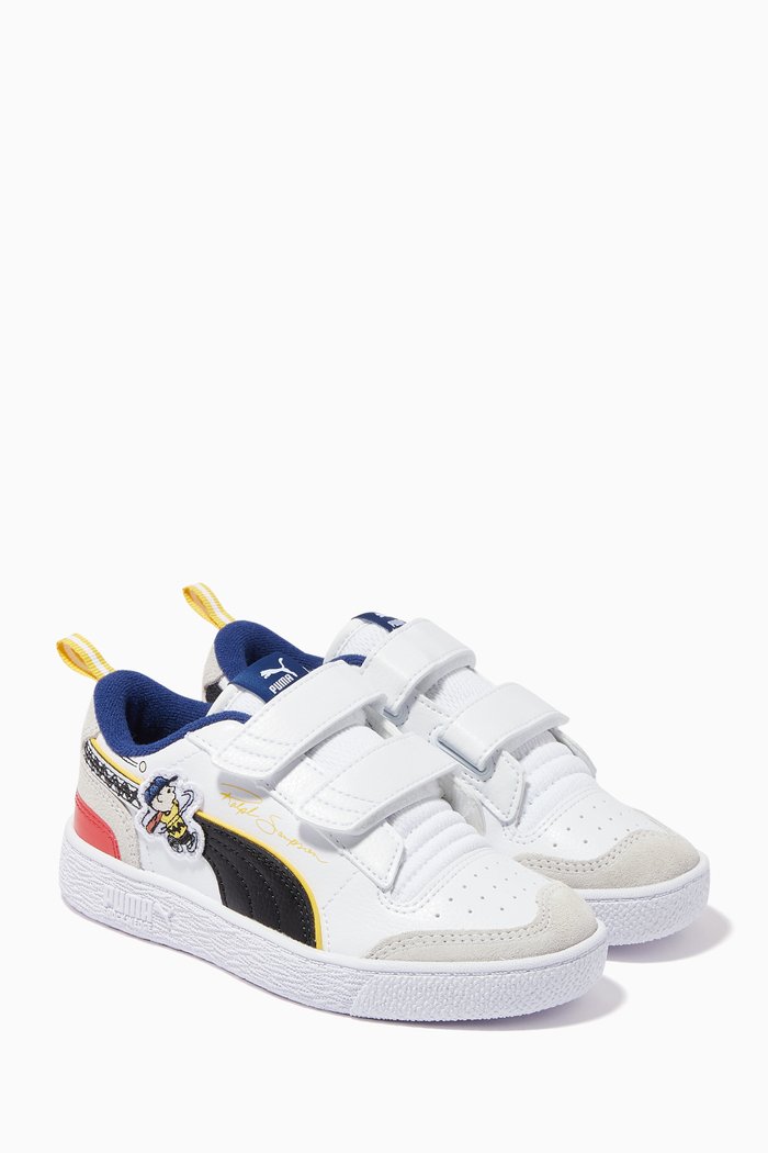 

x Peanuts Ralph Samson Sneakers in Mixed Leather, White