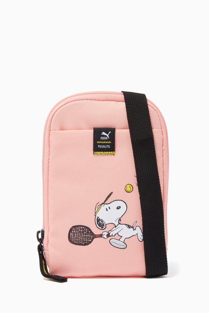 

x Peanuts Messenger Neck Wallet, Pink