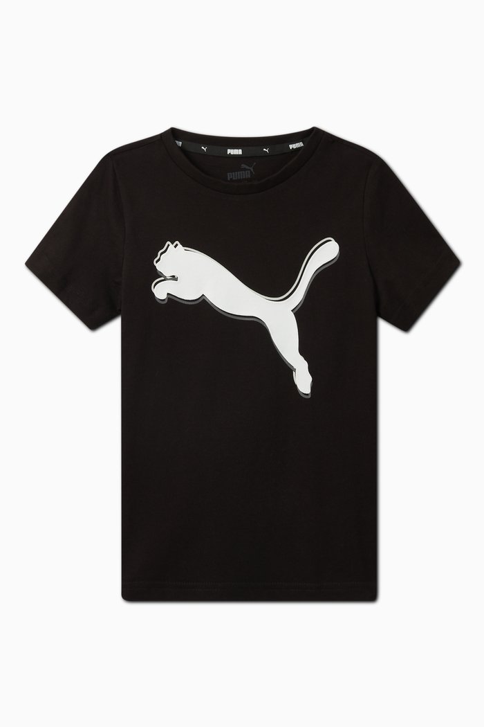 

Alpha Logo Cotton T-shirt, Black